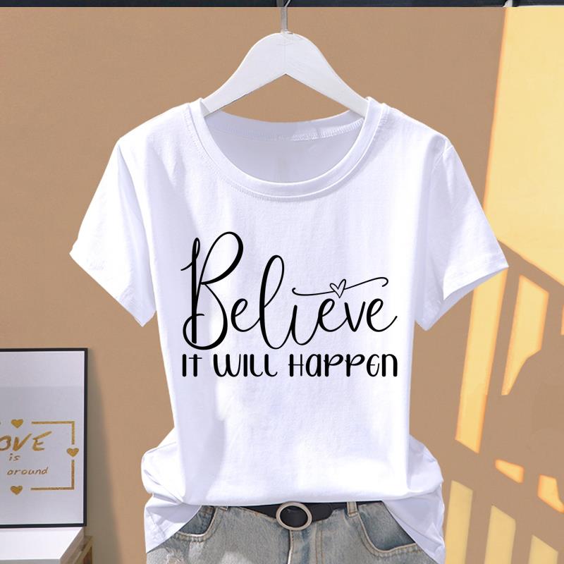 (Asian Size) lovely cartoon flower O-neck Casual Clothing Short Sleeve T shirt Printed T-shirts Fashion Female Women's Top Graphic Tee