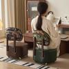 High-Leg Small Stool with Wheels - Versatile Chair for Living Room or Entryway