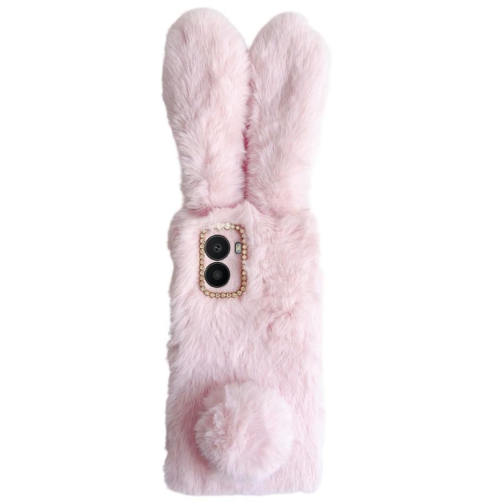 For HMD Fusion 5G Case Plush Cute Bunny Winter Fluffy TPU Phone Cover