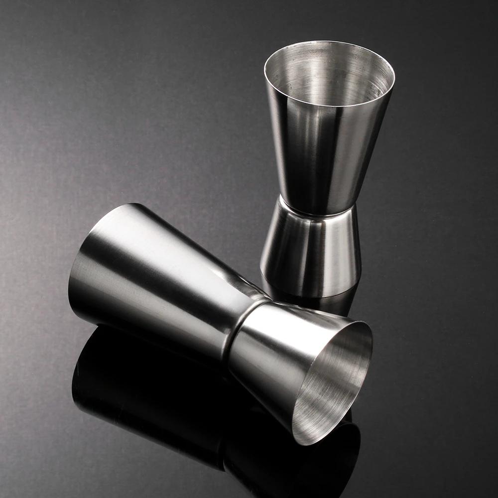 Stainless Cocktail Measuring Cup Peg Jigger Shaker Bartender Beverage Measurer Dual Shot Drink Spirit Measure Tool for Party Bar