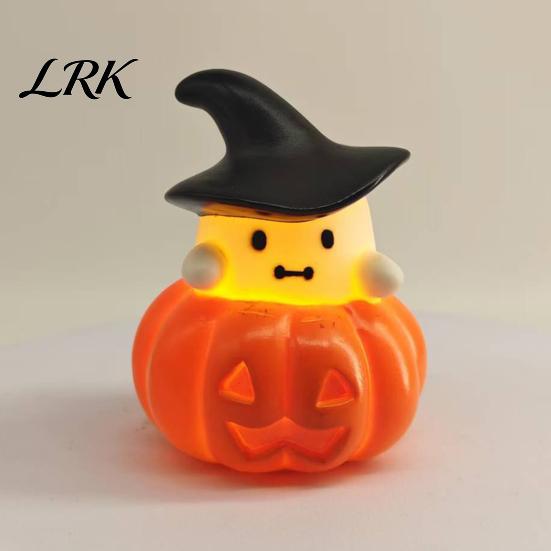 Halloween Night Light 1/3Pcs Pumpkin Ghost Light, Spooky LED Bedside Lamp, Battery Operated Mini Table for Bedroom Party