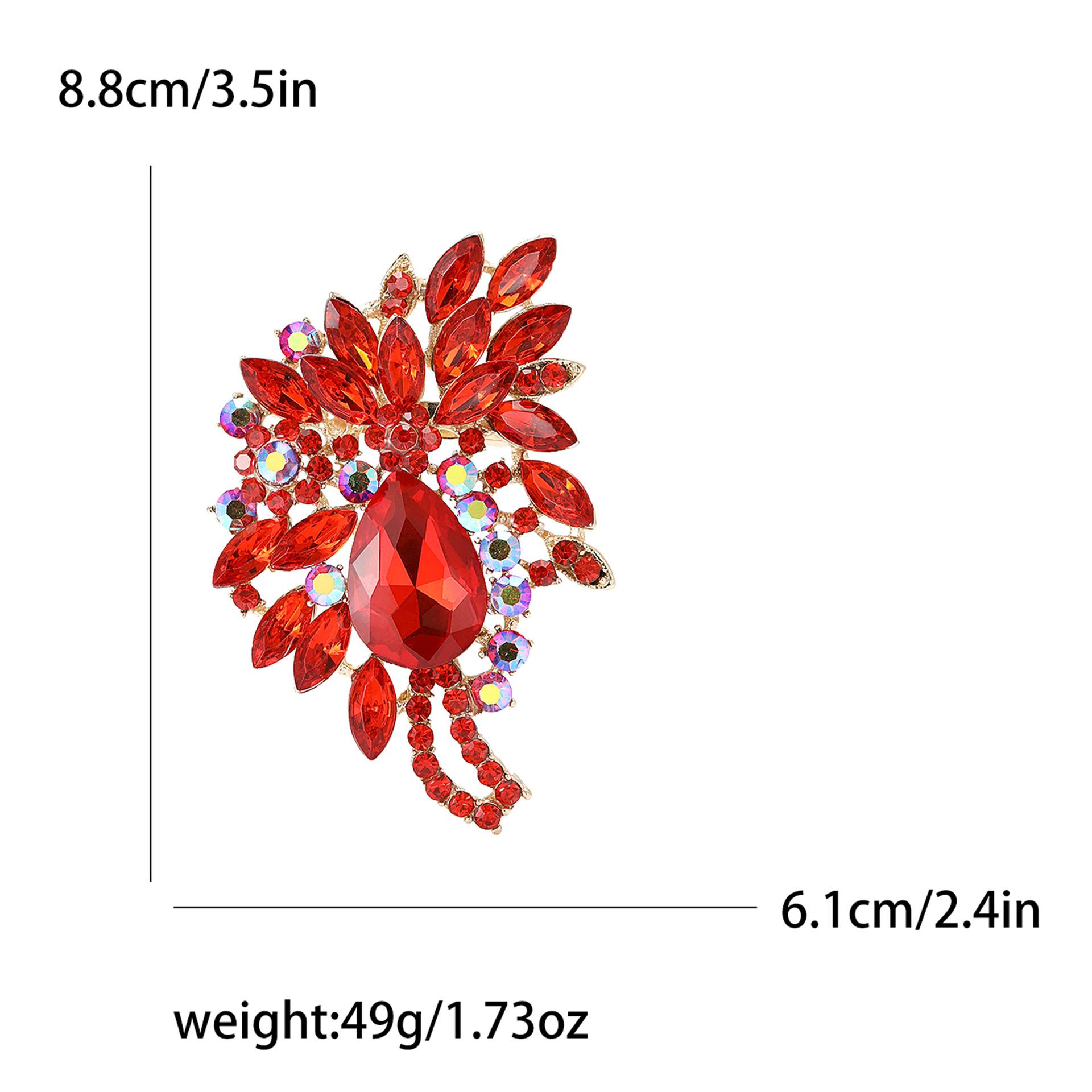 

Африканский сплав горный хрусталь большая стеклянная брошь высокого класса изысканный женский шаль костюм пальто корсаж ювелирные изделия
