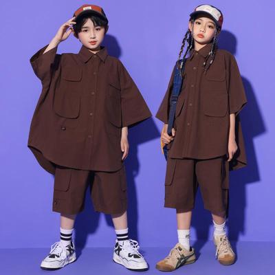 Lány Hip-Hop Japán Utcai Tánc Jelmez - Gyermekek Divatos Előadó Ruha