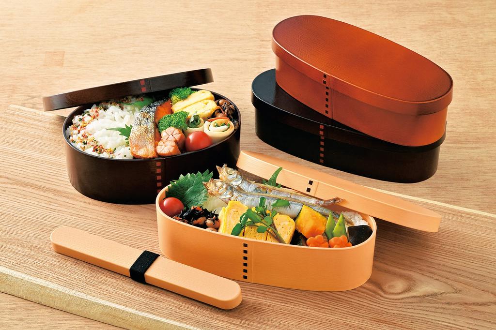 Tatsumiya HAKOYA Antibacterial Coating Slim Magewappa Lunch Made in Dark Brown Single-Tier Box, Japan,
