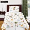 Wild Animal Giraffe Comforter Set Twin King Size Bedding Set for Kids Adults Decor Comforter Quilt Set with 2 Pillowcase 3Pcs