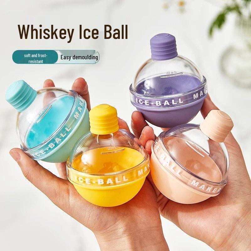 Silicone Ice Ball Mold for Easy Release: Home Use Whiskey Sphere Tray