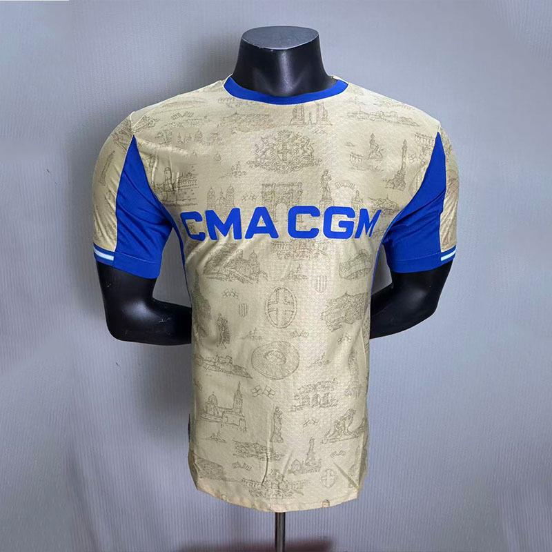 26 World Cup Player Edition Marseille Two Guest Short Sleeve Football Jersey