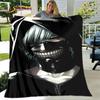 Tokyo Ghoul Japan Anime Cartoon Soft Plush Blanket,Flannel Blanket Throw Blanket for Living Room Bedroom Bed Sofa Picnic Cover