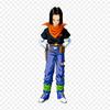 Patches For Clothes Bag Iron On Thermal Stickers Android 17 Dragon Ball Super Pattern Washable Heat Transfer