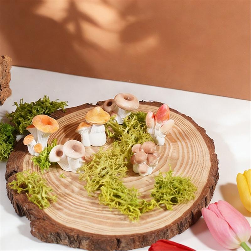 Mini Mushroom Silicone Mold Tiny Mushroom Silicone Mold for DIY Dollhouses Fairys Garden Decors Jewelry Making Molds