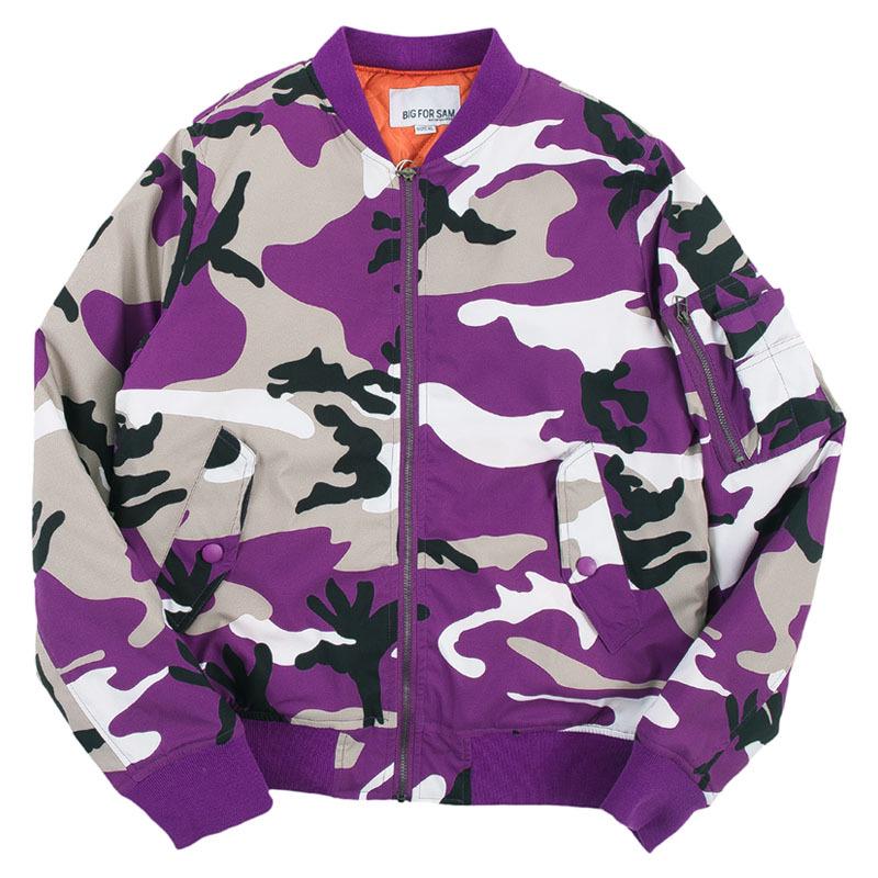 Męska kurtka pilotka MA1 w kamuflażu: Modna kurtka bejsbolowa inspirowana Siłami Powietrznymi USA na jesień/zimę