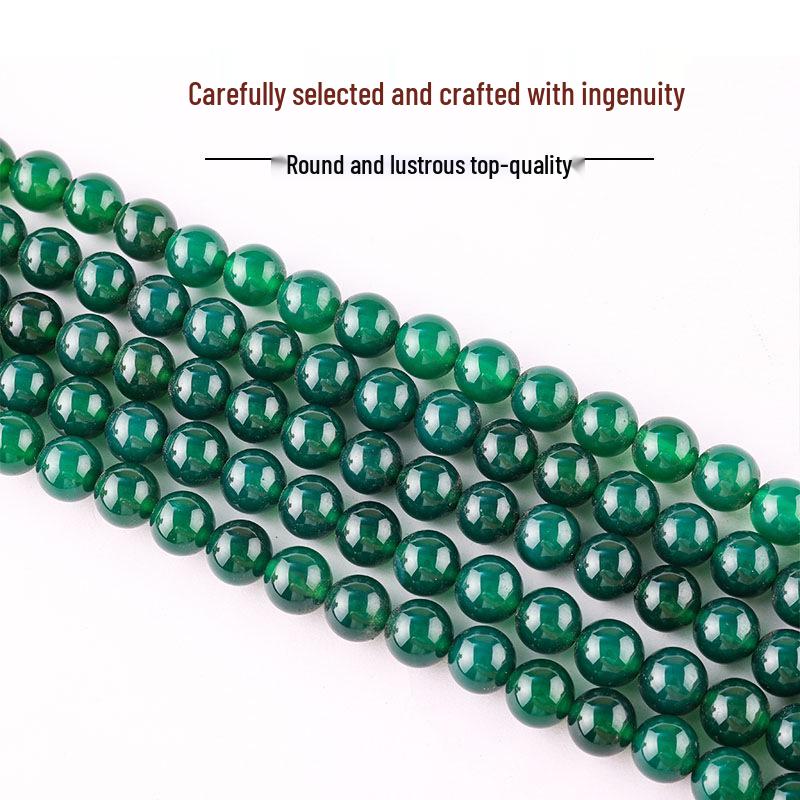 

Green Agate Round Loose Beads for DIY Bracelets, Necklaces, and Jewelry Accessories 4MM String