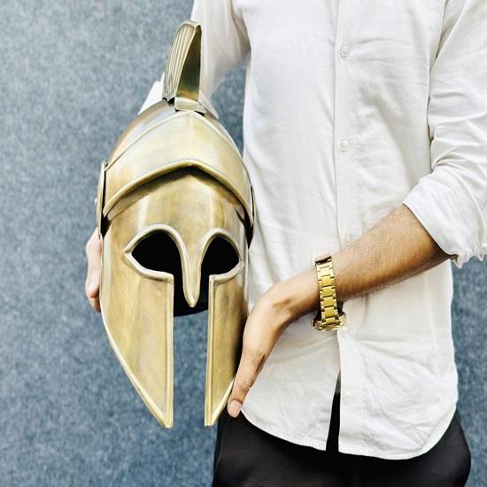 Roman Corinthian Medieval Helmet Best Greek Mythology Ancient Spartan Helmet Armor Larp Cosplay Helmet