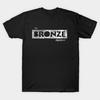 Men Black Print T-shirt The Bronze No-Cut Transfer Paper Print Cotton Tshirt