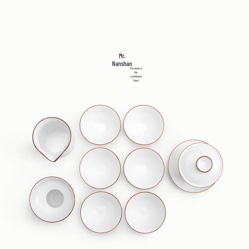 Nanshan Mr. Hand-Painted Ceramic Tea Set Gift Box