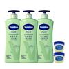 Vaseline Aloe Fresh Body Lotion & Classic Lip Balm Bundle