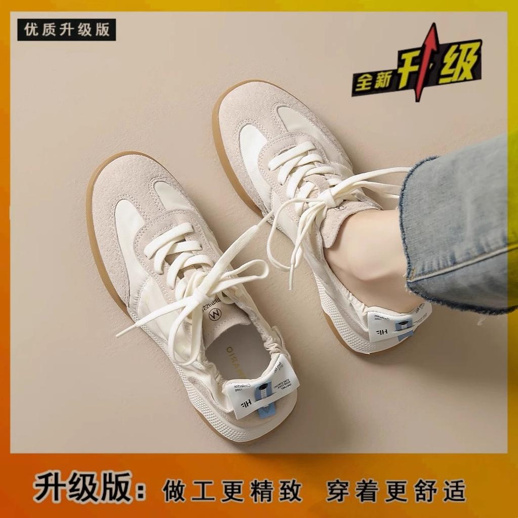 Scarpe bianche con plateau da donna scarpe per l'allenamento morale 2025 nuove scarpe estive celebrità di Internet versatili super popolari scarpe Forrest Gump scarpe da ginnastica casual