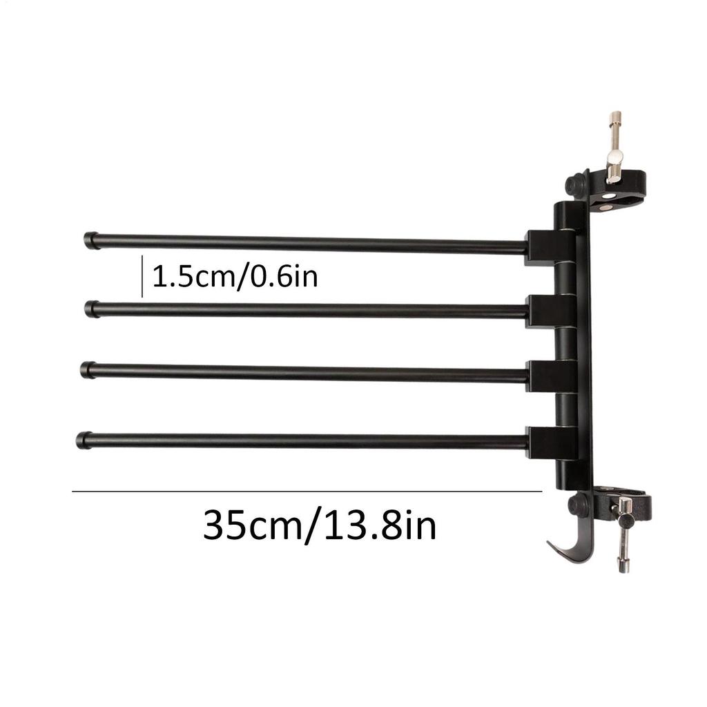 Laundry Drying Rack Aluminum Alloy Heavy-Duty Hanger RV Ladder-Mounted Clothes Drying Rack For Campers Trailer Travel Hotel