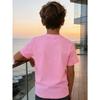 Boys Crewneck Short Sleeve T-Shirt, Campus Style Cute Cartoon Summer Print