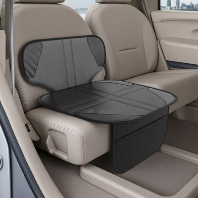 Child Car Seat Protector with Mesh Pocket Non-Slip Backing Waterproof Stain Resistant Thick Padding Baby Car Seat Cover
