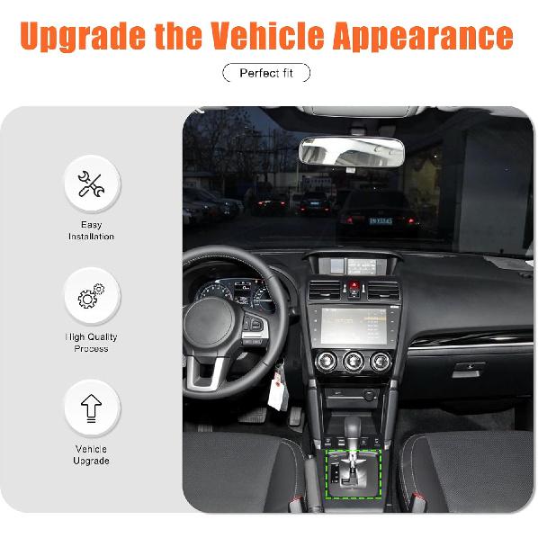 

Central Control Car Gear Shift Panel Cover Compatible with 2013-2019 Subaru Forester /2012-2017 Subaru XV Accessories,Carbon Fiber Gear Shift Panel