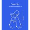 Składane krzesełko do jadalni dla niemowląt i dzieci