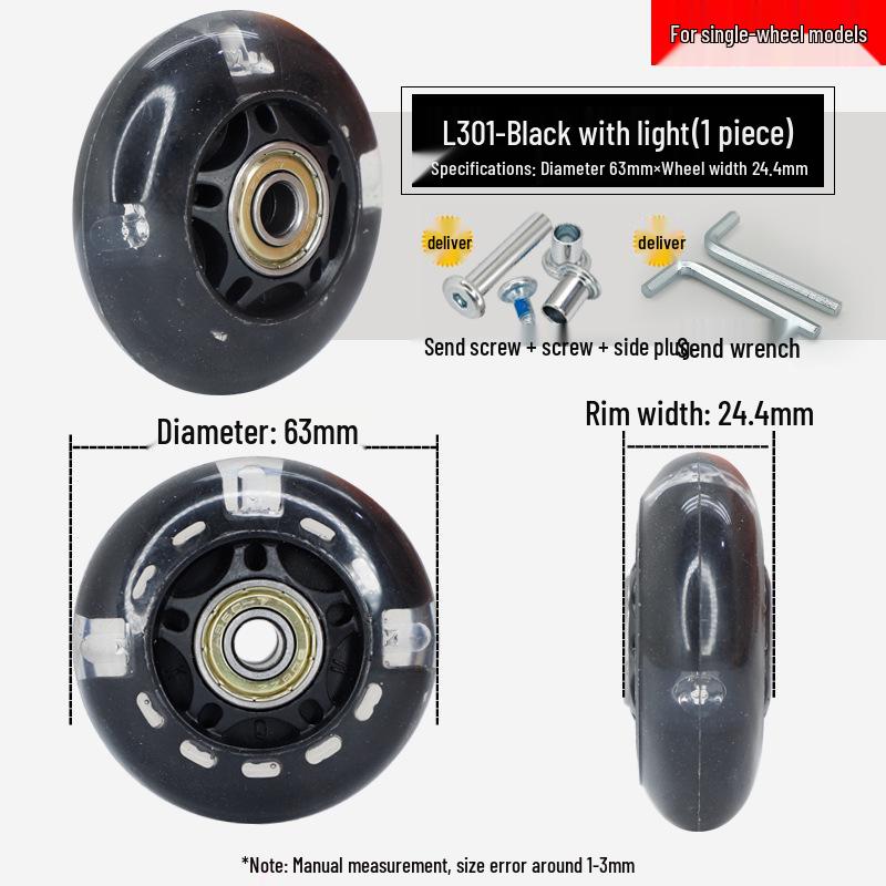 Universalrad-Ersatz für Gepäckkoffer: Lederrolle Gummirolle Felgenreparaturzubehör