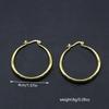 Minimalist Style Hoop Earrings with Silvery and Golden Color Perfect Ear Jewelry for Women Daily Casual Decor