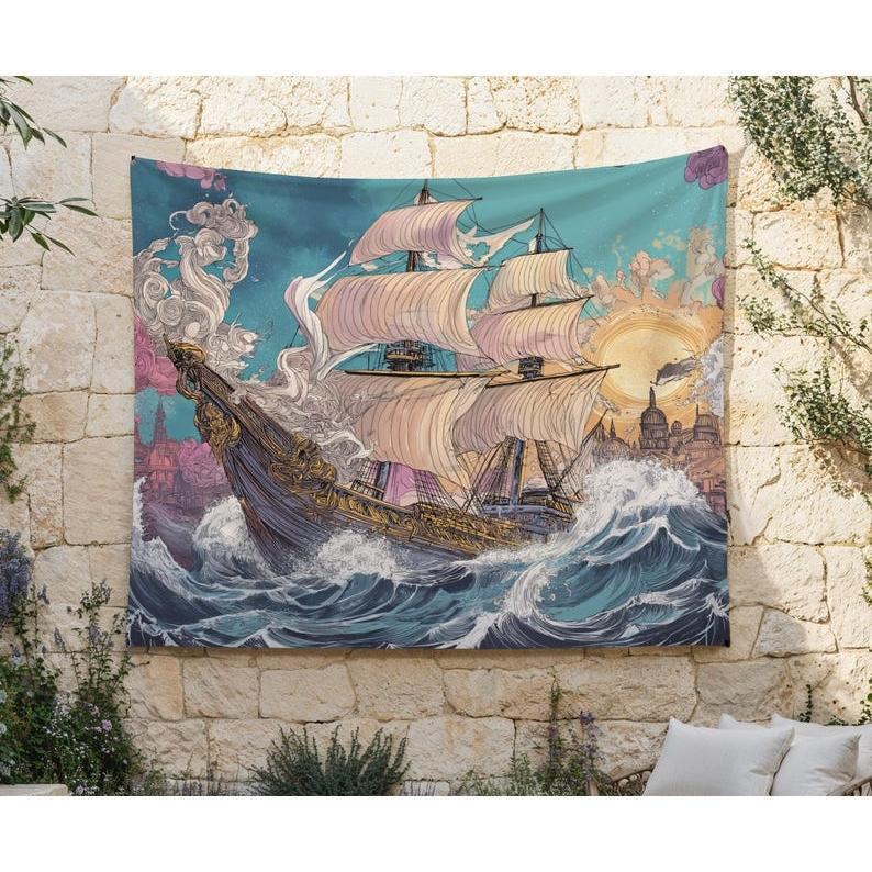 ocean tapestry 75x100