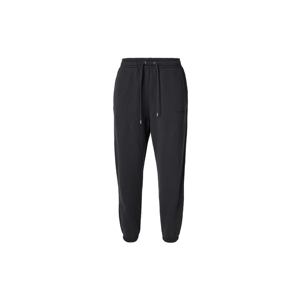 Jordan Wordmark Series Solid Color Casual Knit Joggers Men Bottoms Black FJ0697-045