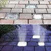 1-8PCS Solar Ice Cube Lights Glass Brick Landscape Lamps Square Glass Outdoor Pathway Garden Yard Decor Illumination
