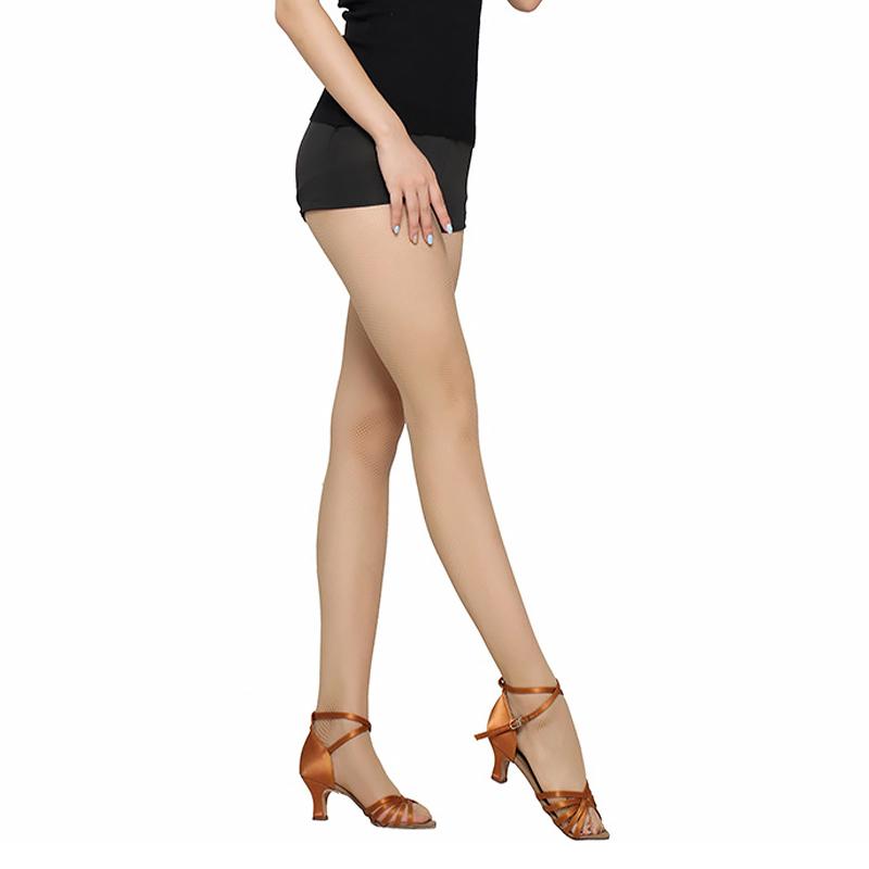 Professional Latin Dance Fishnet Tights Toe-Free Stockings for Women Special Dance Pantyhose Socks for Competitions