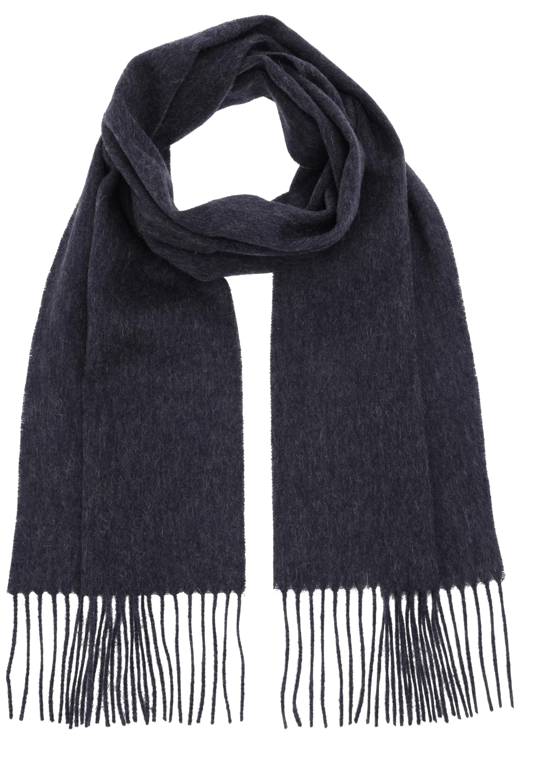 

Plain wool scarf for indigo [Kuko] women, (373)