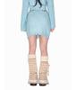 Youth Bath Damage Band Mini Skirt_Light Blue