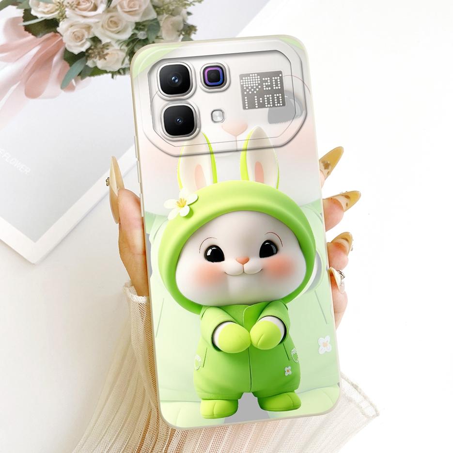 For Infinix Note 60 Pro Case X6878 Cute Dog Rabbit Cover Shockproof Soft Silicone Case For Infinix Note 60 Pro Note60 X6879 Bags
