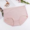 Ladies Spring and Summer Classic Pure Color Cotton Breathable Comfortable High Waist Belly Lift Hip Briefs