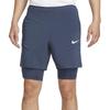 Nike Elastic Sports Solid Color Five-Point Casual Shorts Men shorts Thunder-Blue Gray-Rock White FD5285-437