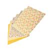 7-teiliges reines Patchwork-Stoffset Gelb Blumiger Stoff Quilten Nähen DIY Bastelprojekt Material