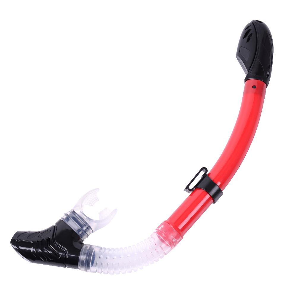 Full dry breathing tube, silicone snorkeling tube