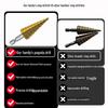 Three-Piece Titanium Step Drill Bit Set for Woodworking