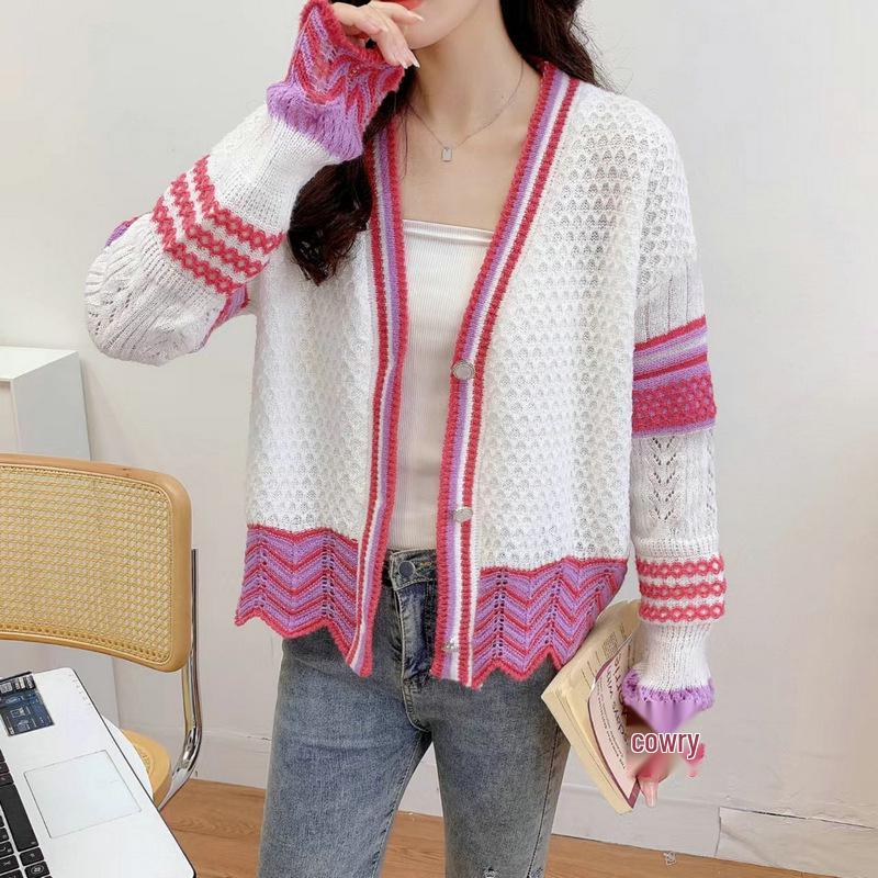 Retro Style Loose Knit Cardigan - Spring & Autumn Women's Outerwear