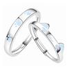 Luminous Cat & Dog Couple Rings: Cartoon Design, Adjustable, Perfect Valentine's Gift