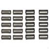 20 Pieces Rubber Replacement Watch Strap Loops Buckle Holder for Straps, Mm / 22mm