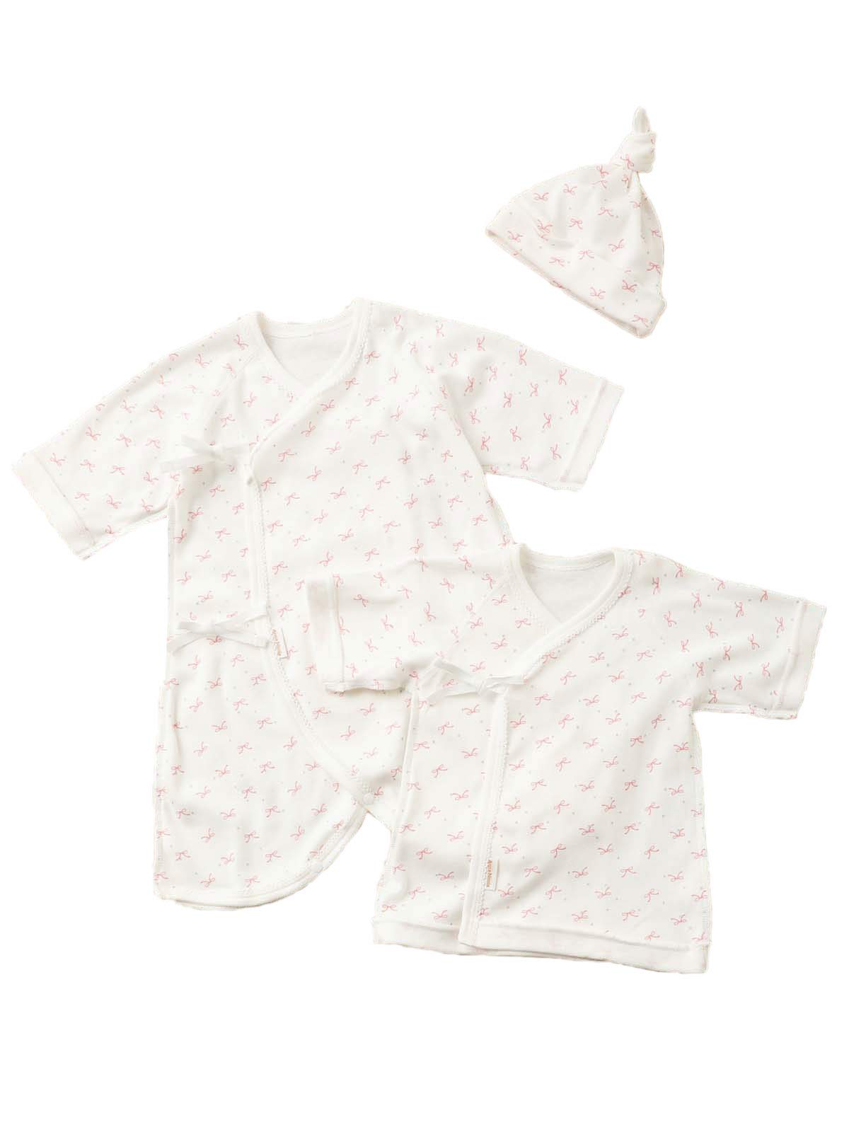 

Baby Made in Short Underwear Combination 3 Piece Baby Ribbon [Anna Nicola] Clothes, Newborn, Japan, Printed, & Underwear, Cap, Set, Boys, Girls,