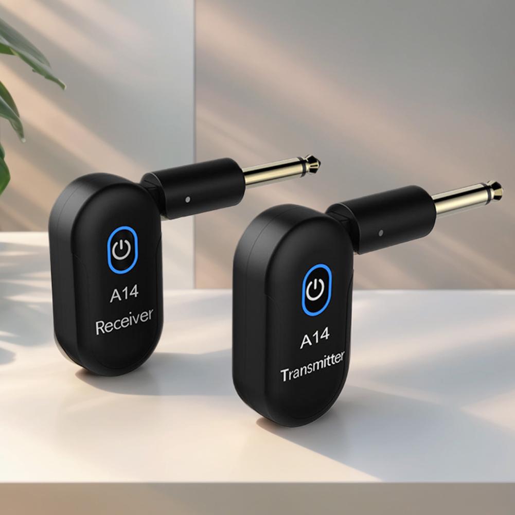 2.4G Guitar Wireless System Rechargeable Wireless Guitar Transmitter Receiver for Acoustic Guitar Bass Electric Instruments