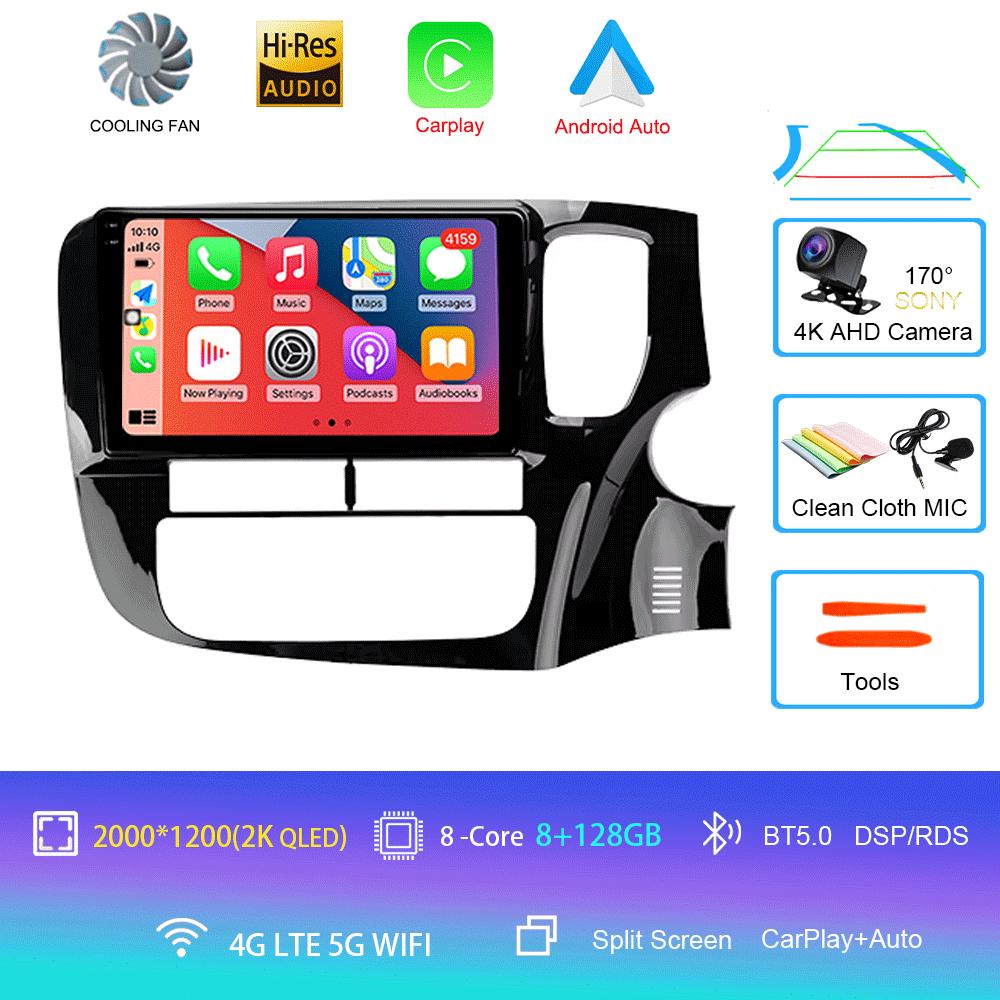 Car Radio Android 14 Carplay For Mitsubishi Outlander 3 GF0W GG0W 2012 2013- 2018 Navigation GPS Multimedia Player Stereo WiF+4G