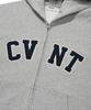 COVERNAT Cvnt Zip-Up Hoodie Melange Gray