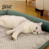 Plush Dog Bed Thermal Warm Neck Bolsters Cat with Orthopedic Fluffy Non-Slip Bottom Pet Couch