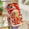 Phone Case: 2D flat design suitable for iPhone 18 17 16 15 14 13 Pro protective case, Christmas elf, perfect holiday gift for Christmas and Halloween