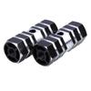 Bike Grooves Aluminum Zinc Zinc Alloy Bicycle Front Rear Wheel Stunt Pegs Bike Axle Pedal BMX Hexagonal